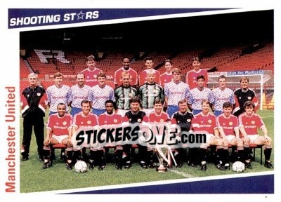 Sticker Manchester United - Shooting Stars 1991-1992 n. 8 - Merlin