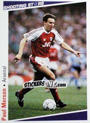 Sticker Merson Paul - Shooting Stars 1991-1992 n. 19 - Merlin
