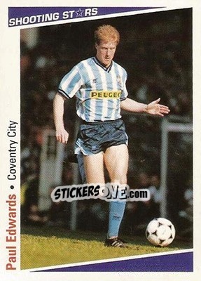Figurina Edwards Paul - Shooting Stars 1991-1992 n. 61 - Merlin