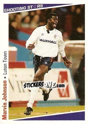 Sticker Johnson Marvin - Shooting Stars 1991-1992 - Merlin