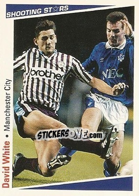 Sticker White David - Shooting Stars 1991-1992 - Merlin