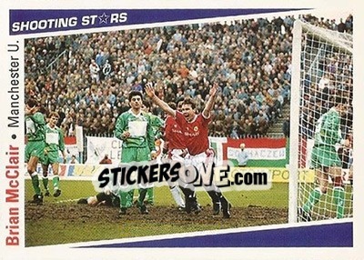 Cromo McClair Brian - Shooting Stars 1991-1992 - Merlin