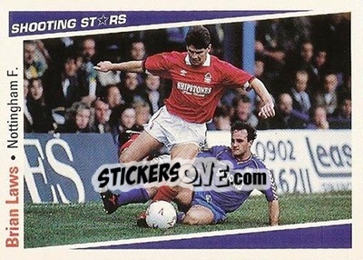Sticker Laws Brian - Shooting Stars 1991-1992 n. 186 - Merlin