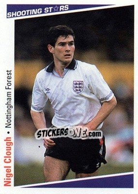 Sticker Clough Nigel - Shooting Stars 1991-1992 n. 191 - Merlin