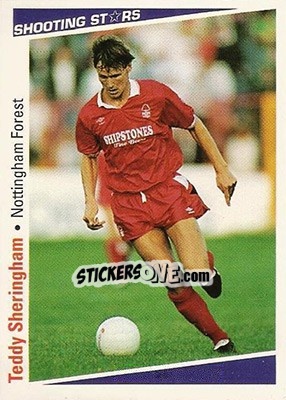 Sticker Sheringham Teddy - Shooting Stars 1991-1992 n. 198 - Merlin