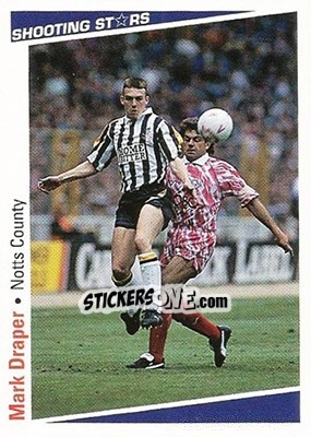 Sticker Draper Mark - Shooting Stars 1991-1992 - Merlin