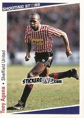 Sticker Agana Tony - Shooting Stars 1991-1992 - Merlin