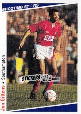 Figurina Gittens Jon - Shooting Stars 1991-1992 n. 281 - Merlin