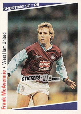 Cromo McAvennie Frank - Shooting Stars 1991-1992 n. 304 - Merlin