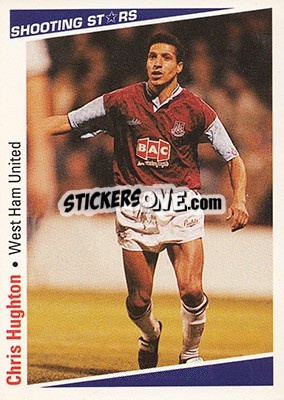 Sticker Hughton Chris - Shooting Stars 1991-1992 - Merlin