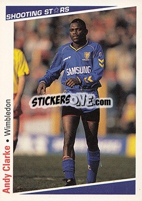 Sticker Clarke Andy - Shooting Stars 1991-1992 - Merlin