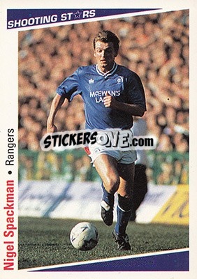 Sticker Spackman Nigel - Shooting Stars 1991-1992 - Merlin