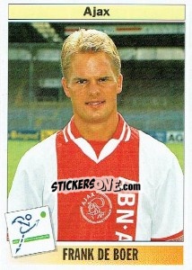 Sticker Frank de Boer - Voetbal 1994-1995 n. 6 - Panini