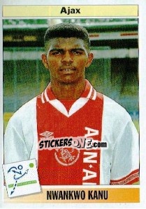 Sticker Nwankwo Kanu - Voetbal 1994-1995 - Panini