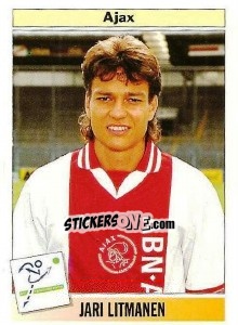 Sticker Jari Litmanen - Voetbal 1994-1995 - Panini
