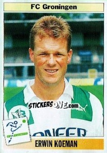 Sticker Erwin Koeman - Voetbal 1994-1995 - Panini