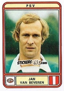 Sticker Jan van Beveren - Voetbal 1979-1980 - Panini