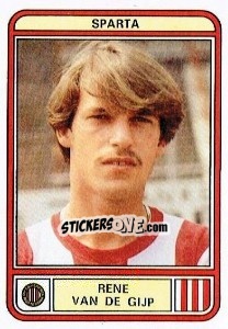 Sticker Rene van der Gijp - Voetbal 1979-1980 - Panini