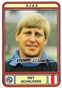 Sticker Piet Schrijvers - Voetbal 1979-1980 - Panini
