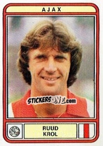 Sticker Ruud Krol - Voetbal 1979-1980 n. 6 - Panini
