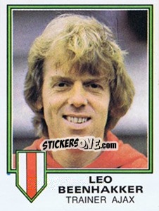 Sticker Leo Beenhakker - Voetbal 1980-1981 - Panini