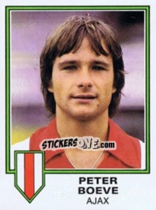 Sticker Peter Boeve - Voetbal 1980-1981 n. 9 - Panini