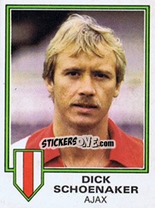 Figurina Dick Schoenaker - Voetbal 1980-1981 - Panini