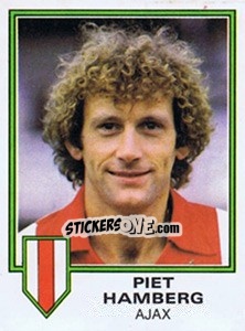 Sticker Piet Hamberg - Voetbal 1980-1981 n. 14 - Panini