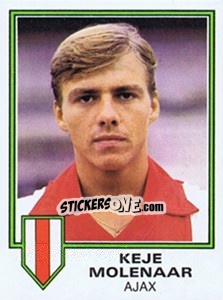 Sticker Keje Molenaar - Voetbal 1980-1981 n. 16 - Panini