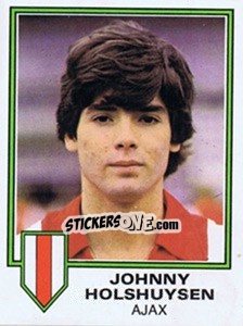 Sticker Johnny Holshuysen - Voetbal 1980-1981 - Panini