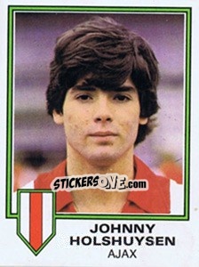 Sticker Johnny Holshuysen - Voetbal 1980-1981 n. 17 - Panini