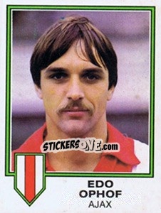 Sticker Edo Ophof - Voetbal 1980-1981 - Panini