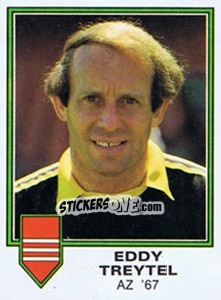Sticker Eddy Treytel - Voetbal 1980-1981 - Panini