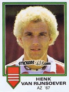Sticker Henk van Rijnsoever - Voetbal 1980-1981 n. 24 - Panini