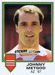 Sticker Johnny Metgod - Voetbal 1980-1981 - Panini