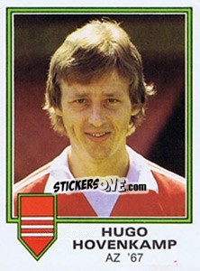 Sticker Hugo Hovenkamp - Voetbal 1980-1981 - Panini
