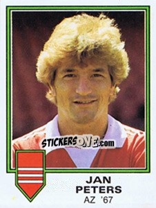 Cromo Jan Peters - Voetbal 1980-1981 - Panini