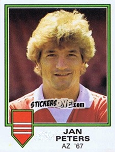 Figurina Jan Peters - Voetbal 1980-1981 - Panini