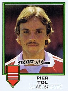 Sticker Pier Tol - Voetbal 1980-1981 n. 33 - Panini