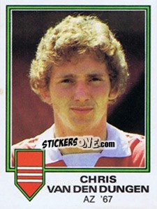 Sticker Chris van den Dungen - Voetbal 1980-1981 - Panini