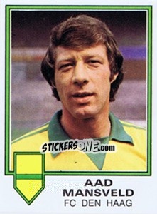 Sticker Aad Mansveld - Voetbal 1980-1981 - Panini