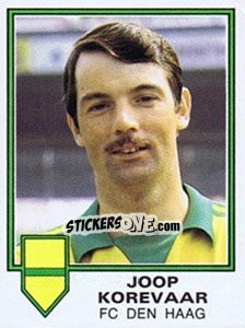 Cromo Joop Korevaar - Voetbal 1980-1981 - Panini