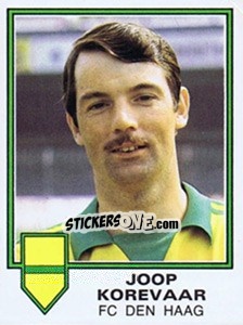 Sticker Joop Korevaar - Voetbal 1980-1981 n. 45 - Panini