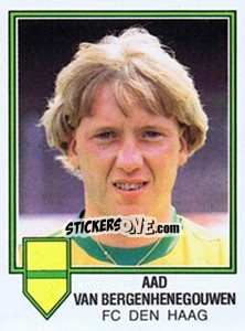 Sticker Aad van Bergenhenegouwen - Voetbal 1980-1981 - Panini