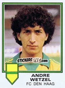 Sticker Andre Wetzel - Voetbal 1980-1981 - Panini