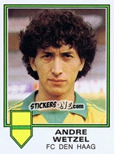 Sticker Andre Wetzel - Voetbal 1980-1981 n. 47 - Panini