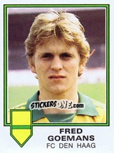 Sticker Fred Goemans - Voetbal 1980-1981 - Panini