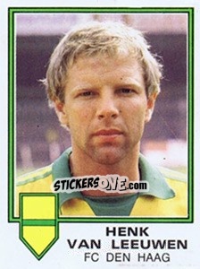 Sticker Henk van Leeuwen - Voetbal 1980-1981 - Panini
