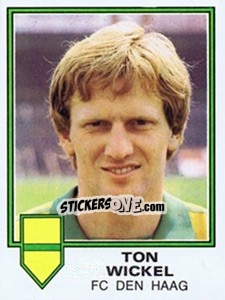 Sticker Ton Wickel - Voetbal 1980-1981 - Panini