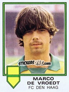 Sticker Marco de Vroedt - Voetbal 1980-1981 n. 53 - Panini